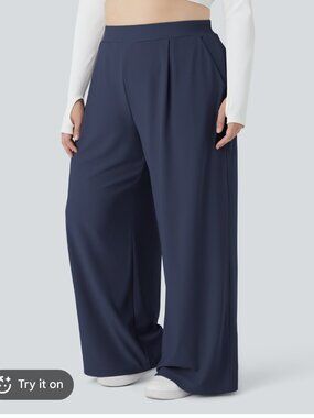 Halara Size M Medium Flex High Waisted Wide Leg Trousers